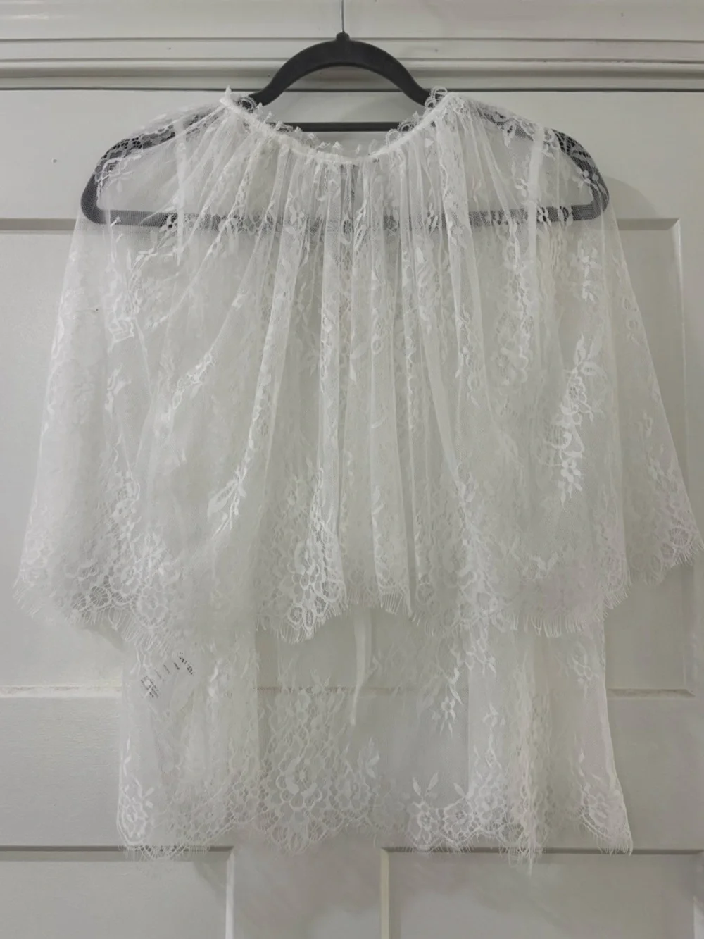 NWT Anthropologie Lace Tie-Front Poncho Cape - Picture 9 of 9
